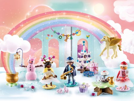PLAYMOBIL CHRISTMAS Adventes kalendārs Christmas under the Rainbow, 71348 