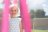 PLUM Junior batuts un korpuss, rozā, 182x182x200 cm, 30109 30109
