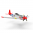 VOLANTEX lidmašīna RC Mustang P51D, 76105 76105