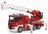BRUDER 1:16 ugunsdzēsēju mašīna Scania R-Series ar pagriežamām kāpnēm un ūdens sūkni, 03590 03590