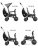 DOONA trīsritenītis Liki Trike S5 - Nitro Black SP550-99-033-015