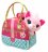 CUTEKINS plīša rotaļlieta, rozā kaķēns ar somiņu, 35059 35059